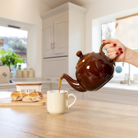 London Pottery Farmhouse 4-Cup Teapot Rockingham Brown