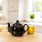 London Pottery Farmhouse 4-Cup Teapot Gloss Black