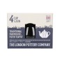 London Pottery Farmhouse 4-Cup Teapot Gloss Black