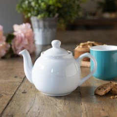 London Pottery Farmhouse 2-Cup Teapot White